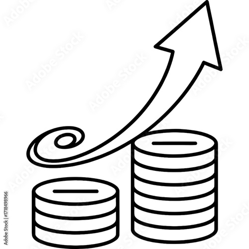 Growing Financial Success A Visual Representation of Investment Growth and Profit