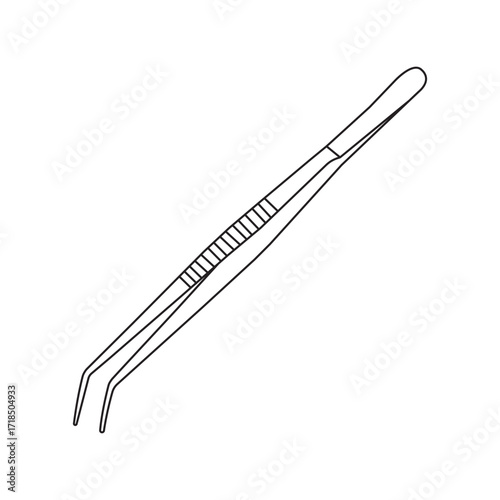 Tweezers/metal clamp icon