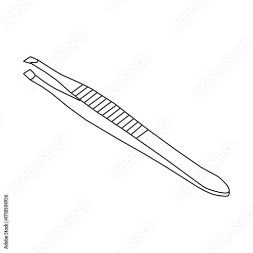 Tweezers/metal clamp icon