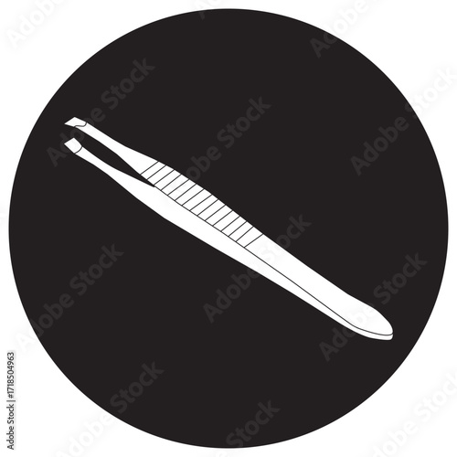 Tweezers/metal clamp icon