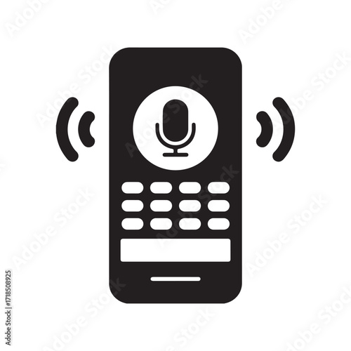 Voice Command Technology Vector