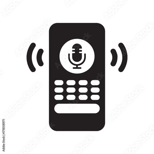 Voice Command Technology Vector