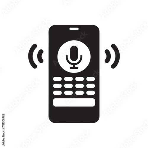 Voice Command Technology Vector
