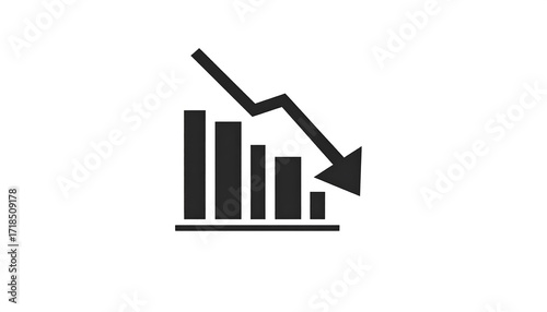 Free Download Downward trend chart icon - GFXLoad