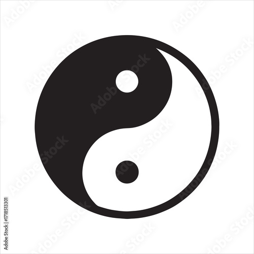 Yin and Yang Symbol Representing Balance Harmony and Duality Ancient Philosophy Depicting Interconnectedness of Opposites Black and White Design