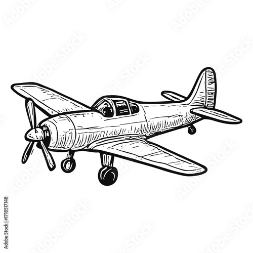 Vintage Propeller Plane