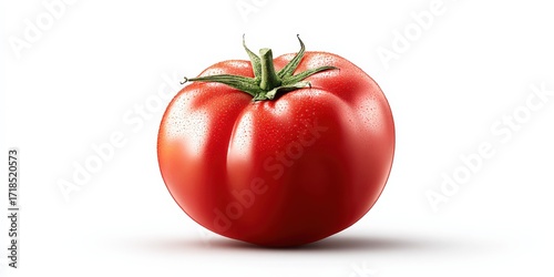 Wallpaper Mural Fresh and Vibrant Tomato Isolated on White Background for Culinary and Healthy Food Concepts Torontodigital.ca