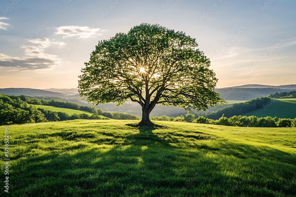 Fototapeta premium lonely tree in the field