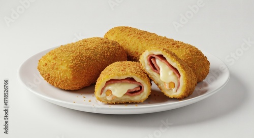 Risol Mayo, Crispy Ham and Cheese Rolls A Delicious Snack or Appetizer