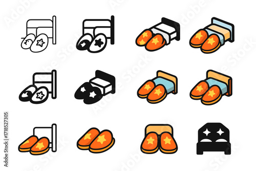 Playful Slipper Logos.