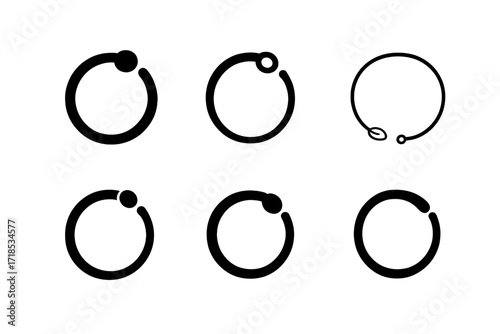 Jewelry Logo Variations. Jewelry. Set Logo of Jewelry: Bracelet. harmonious logo variations of the same emblematic concept, each with different artistic