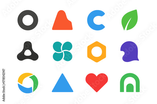 Logo Grid Display. All logos equally spaced in a ? grid ( per row). Uniform logo size. No text. Transparent background. Isolated layout.