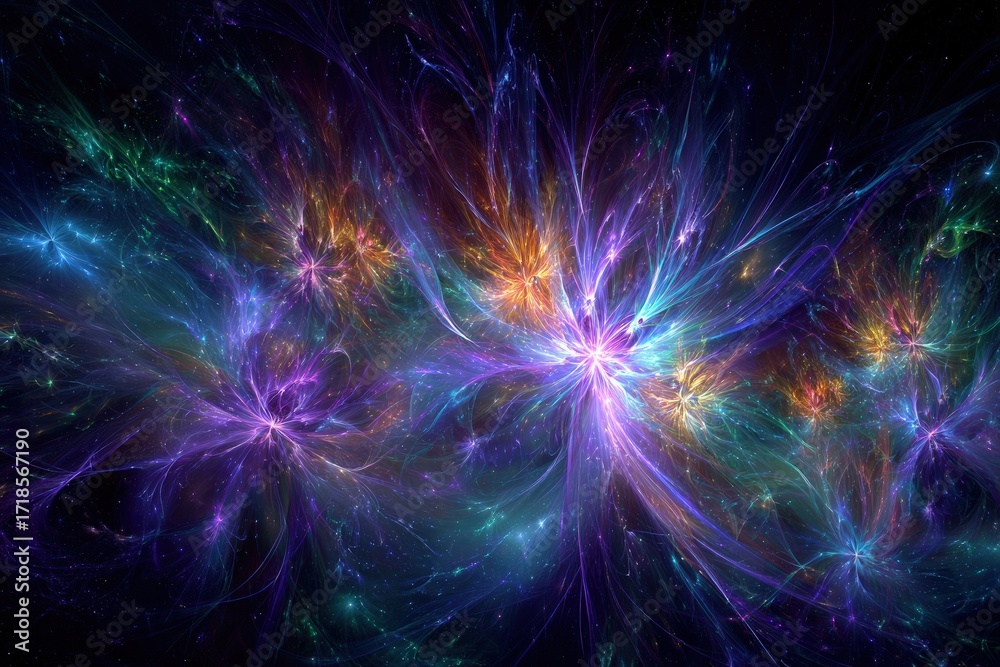 Fototapeta premium Colorful Abstract Space Nebula