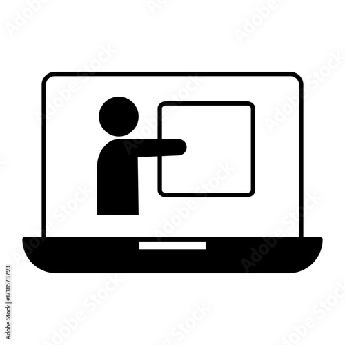 lesson black icon