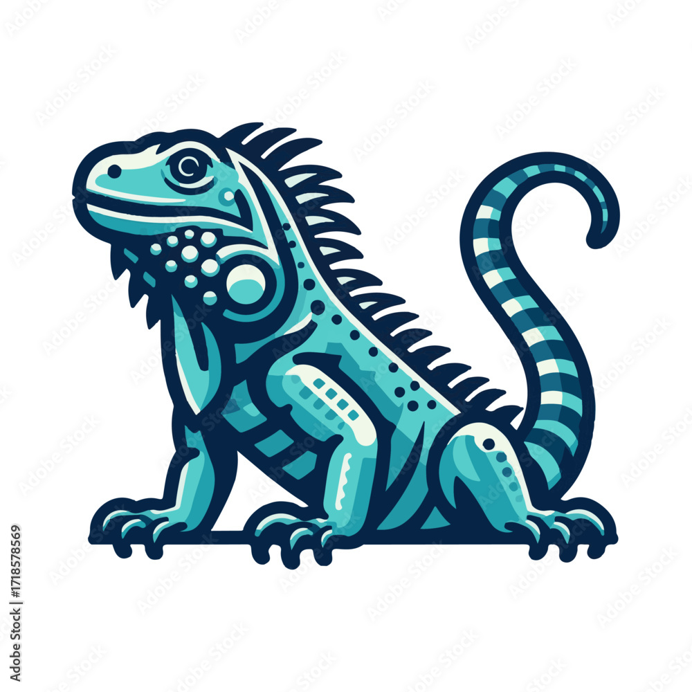 Fototapeta premium iguana illustration design