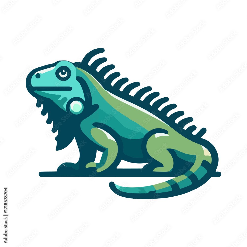 Obraz premium iguana illustration design