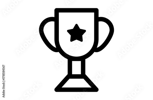 トロフィーのシンプルなベクターアイコン