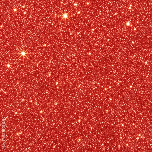 Sparkling Red Glitter Texture Background with Bright Starry Effect