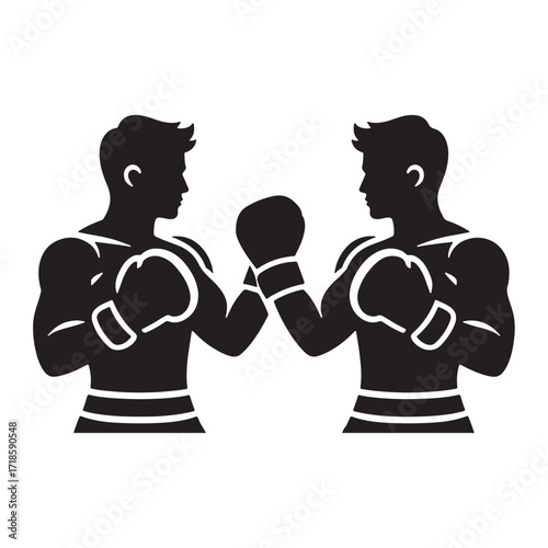 Boxing vector illustration on a white background.Simple design,perfect for various uses.