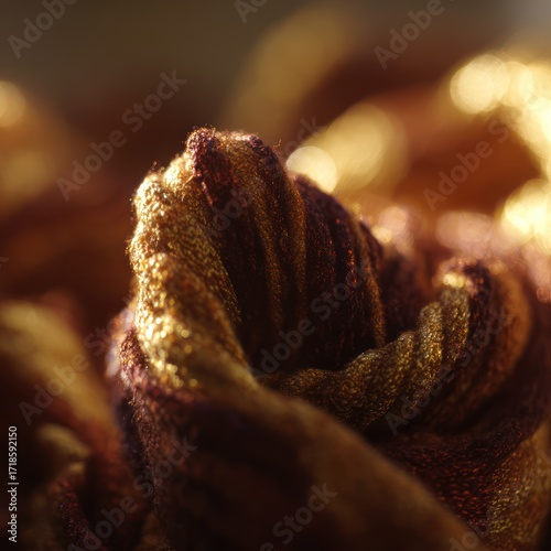 Closeup textured fabric