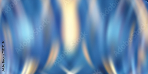 Abstract wavy lines background with blue, yellow, and white light effects,futuristic digital texture design.