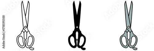 Scissors with various designs, representing precision and craft