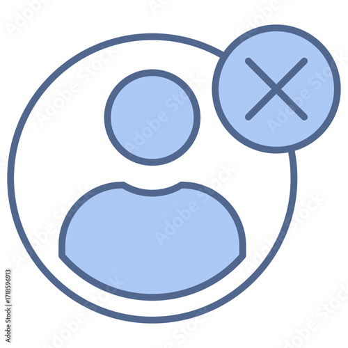 Delete Blue Icon