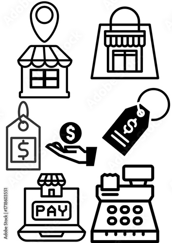 business icons set