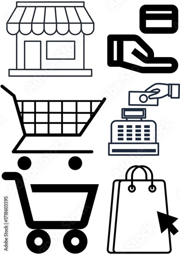 shopping cart icons