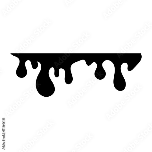 Black Dripping Liquid