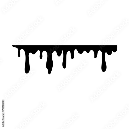 Black Dripping Liquid