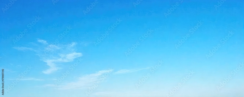 Obraz premium Vast, cloudless expanse of brilliant blue sky, perfect for serenity, tranquility, and peaceful backgrounds Ideal for travel, nature, and weather-related projects , horizon, sun