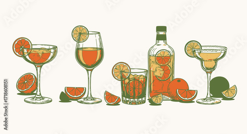 Sip into summer bliss with vibrant cocktails, refreshing citrus, and a hint of sophistication for your next celebration or relaxing evening.