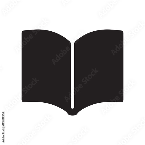 Open Book Icon Design Symbolizing Knowledge Learning Education and Literary Exploration for Libraries Schools and Reading Enthusiasts Promoting a Love of Literature and the Pursuit of Wisdom
