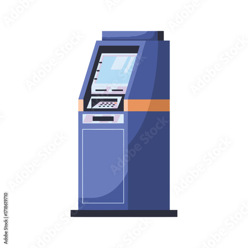 ATM machine for cash withdrawals and banking services.