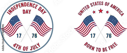 Celebrate freedom with vibrant American flags and iconic 1776 designs perfect for Independence Day and patriotic promotions