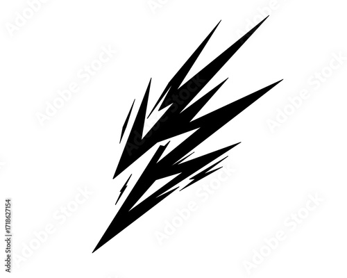 lightning logo icon, vector illustration
