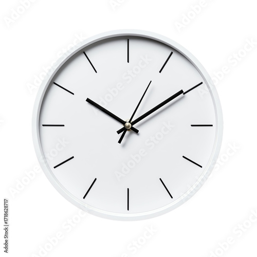 Free Download Modern Wall Clock: Minimalist design with a clean, modern wall clock. showcasing the simplicity of timekeeping, a perfect blend of form and function - GFXLoad