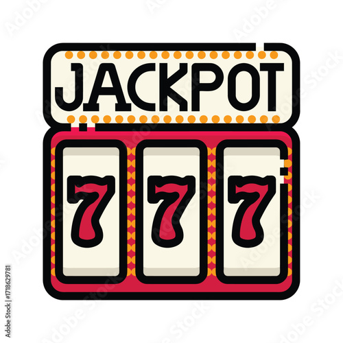 Jackpot Slot Machine with Lucky Sevens 1.