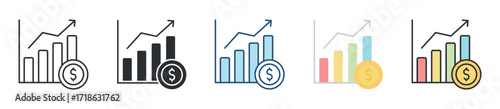 Investment Icon Set Multiple Style Collection