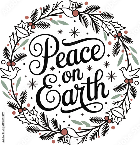 Christmas round ornaments SVG, my first Christmas, jingle all the way, tis the season, believe, hope, peace on earth