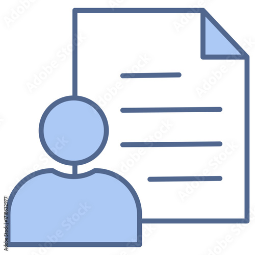 Personal People Blue Icon