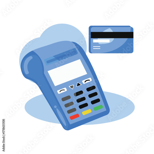 POS Terminal and Credit Card for Secure Transactions.
