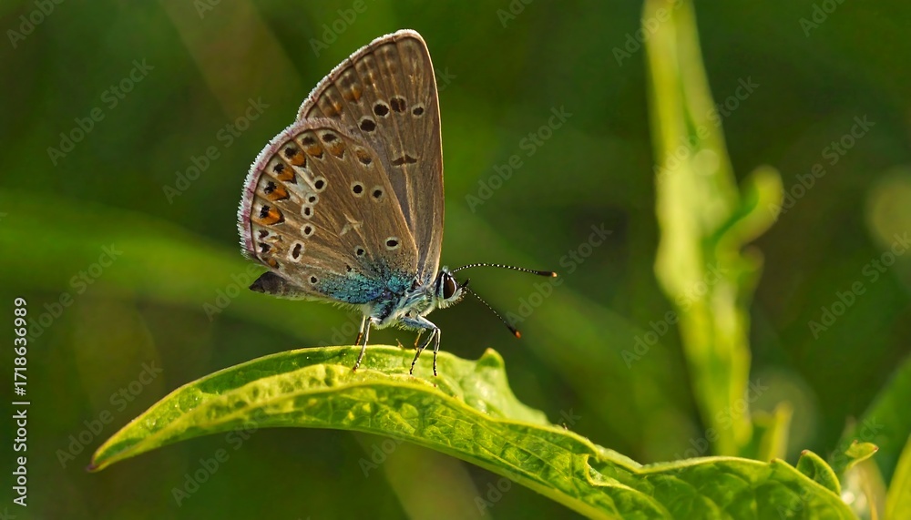 Obraz premium Butterfly perched on a leaf (1)