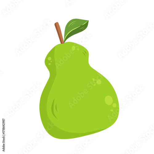 pear isolated on white