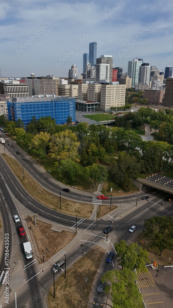 Fototapeta premium Edmonton downtown