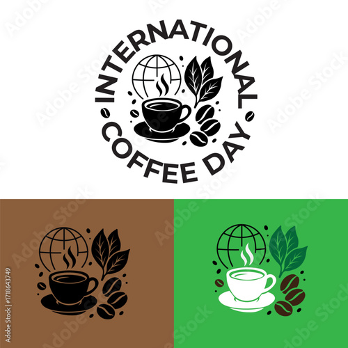 International coffee day template