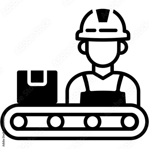 Production Line mixed icon