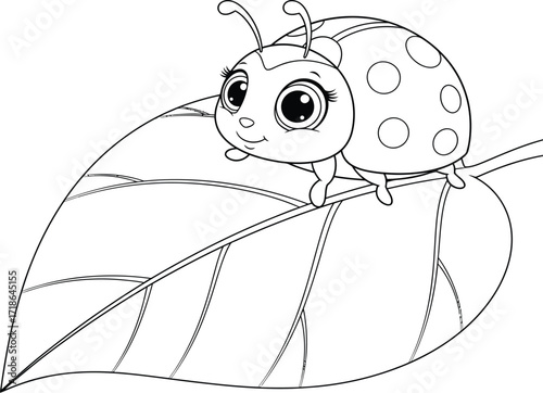 Cute Cartoon Bee and Honeycomb - Black and White Outline for Coloring Pages and Educational Materials