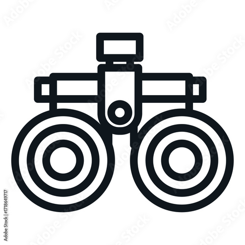 Phoropter Line Icon of Optometry & Eye Health Icon Set